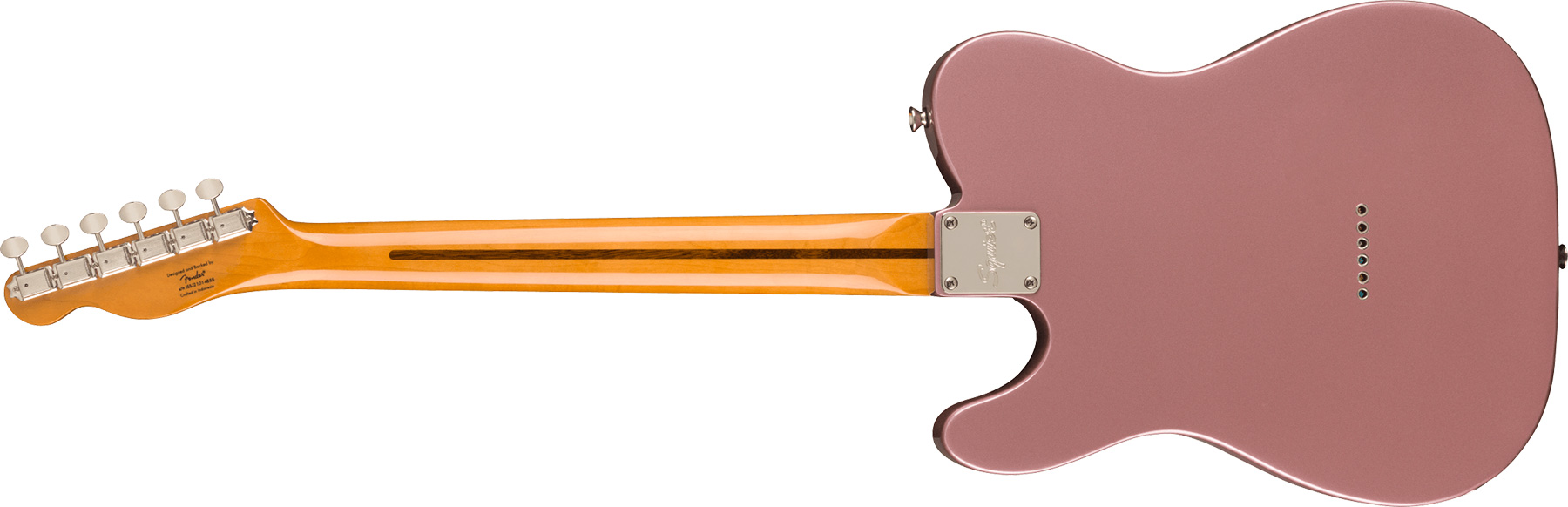 Squier Tele '50s Parchment Pickguard Classic Vibe Fsr 2s Ht Mn - Burgundy Mist - E-Gitarre in Teleform - Variation 1