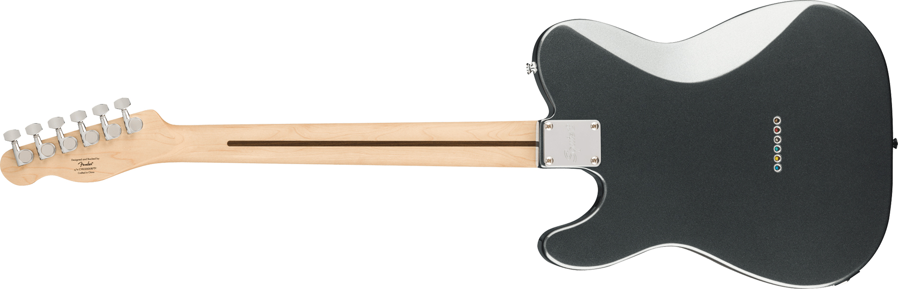 Squier Tele Affinity Deluxe 2021 Hh Ht Lau - Charcoal Frost Metallic - E-Gitarre in Teleform - Variation 1