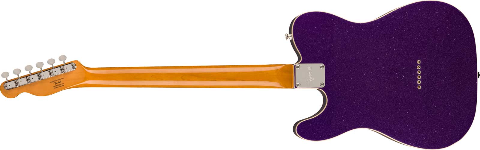Squier Tele Baritone Custom Classic Vibe Fsr 2s Ht Lau - Purple Sparkle - Bariton E-Gitarre - Variation 1