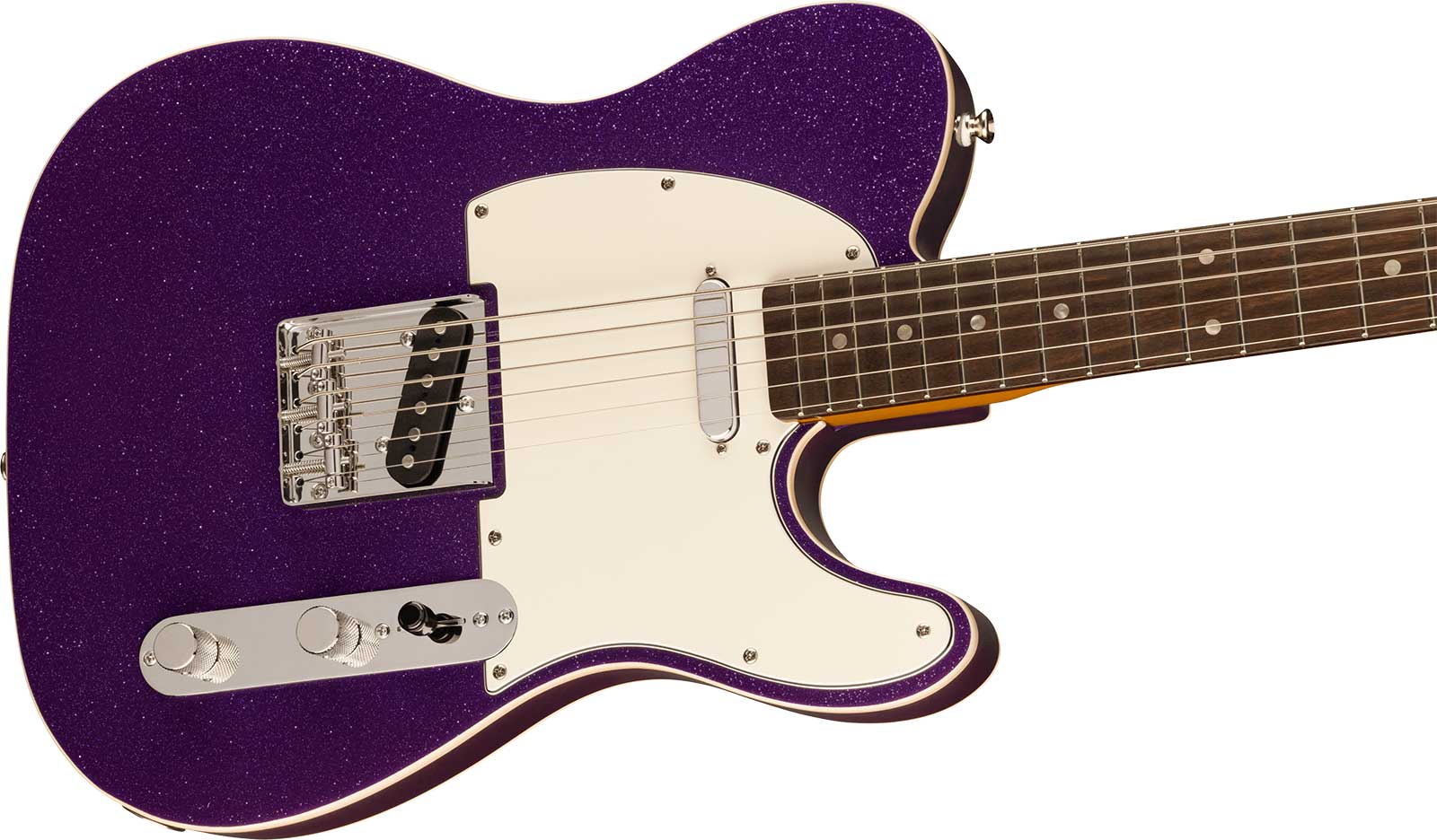 Squier Tele Baritone Custom Classic Vibe Fsr 2s Ht Lau - Purple Sparkle - Bariton E-Gitarre - Variation 2