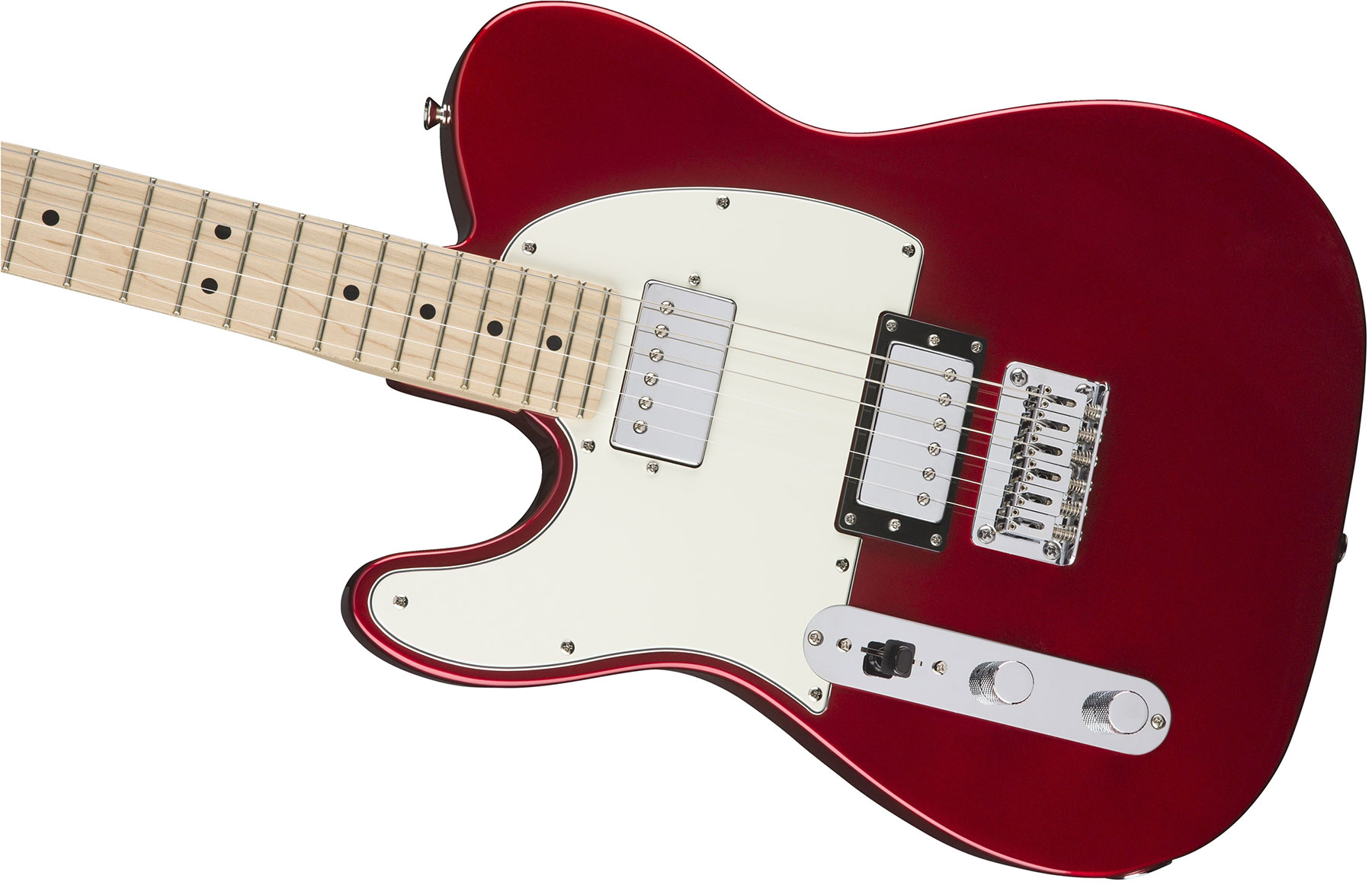 Squier Tele Contemporary Hh Lh Gaucher Mn - Dark Metallic Red - E-Gitarre für Linkshänder - Variation 2