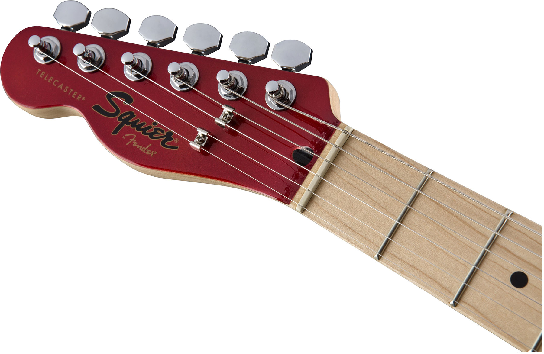 Squier Tele Contemporary Hh Lh Gaucher Mn - Dark Metallic Red - E-Gitarre für Linkshänder - Variation 3