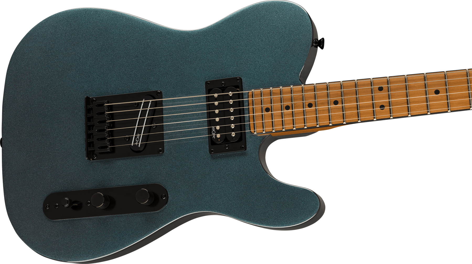 Squier Tele Contemporary Rh Hh Ht Mn - Gunmetal Metallic - E-Gitarre in Teleform - Variation 2