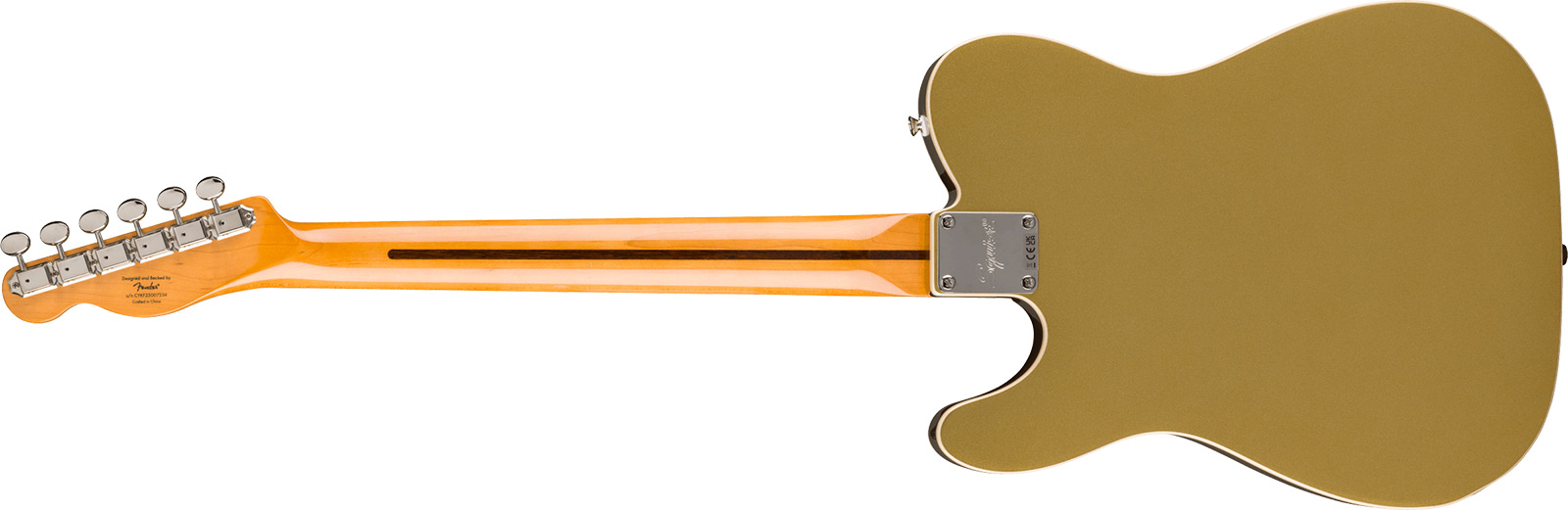 Squier Tele Custom Bigsby Classic Vibe Sh Trem Lau - Aztec Gold - E-Gitarre in Teleform - Variation 2