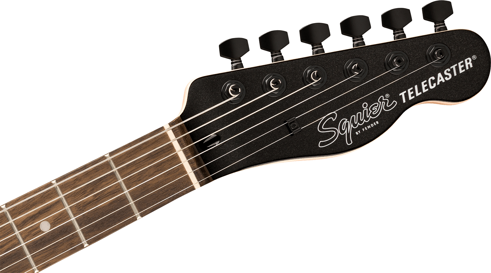 Squier Tele Deluxe Affinity Fsr Ltd 2h Ht Lau - Metallic Black Matching Headstock - E-Gitarre in Teleform - Variation 3