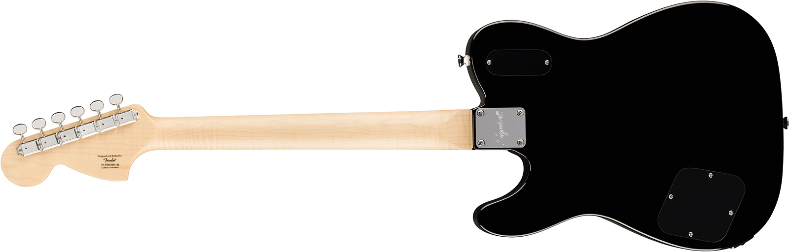 Squier Tele Deluxe Troublemaker Bigsby Paranormal Paranormal 2h Trem Lau - Black - E-Gitarre in Teleform - Variation 1