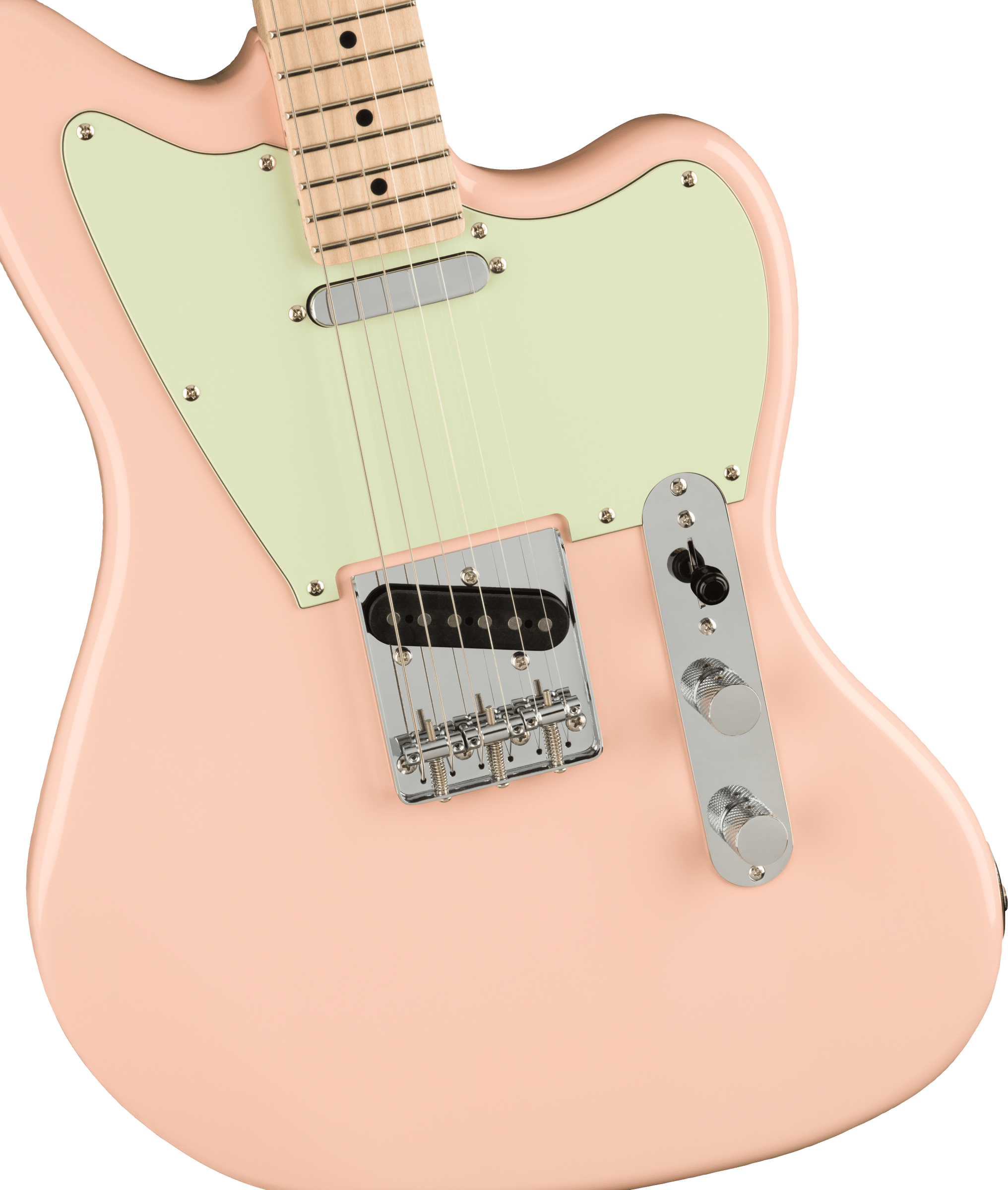 Squier Tele Offset Paranormal Ss Ht Mn - Shell Pink - Retro-Rock-E-Gitarre - Variation 2