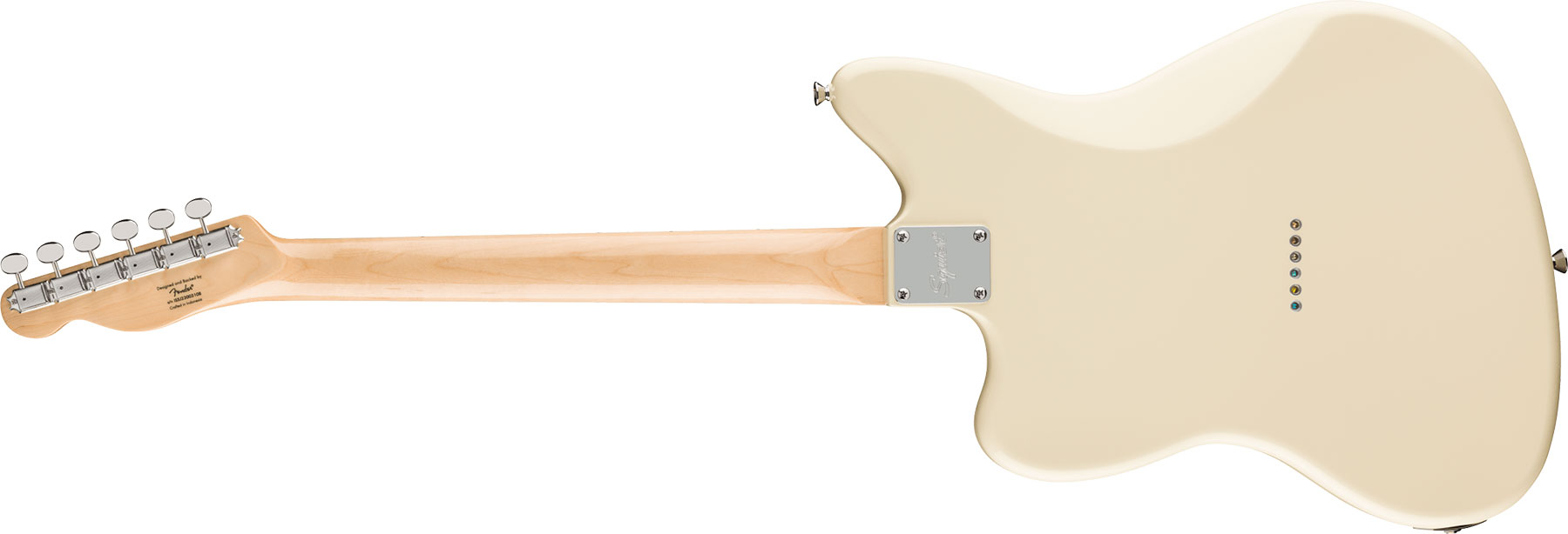 Squier Tele Sj Offset Paranormal 2s Ht Lau - Olympic White - Retro-Rock-E-Gitarre - Variation 1