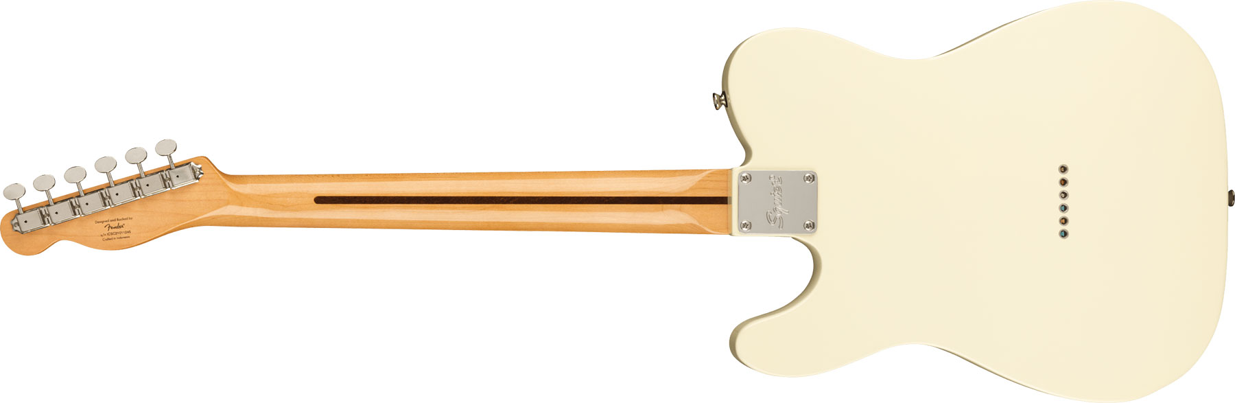 Squier Tele Thinline '70s Classic Vibe Fsr Ltd Hh Mn - Olympic White - E-Gitarre in Teleform - Variation 1