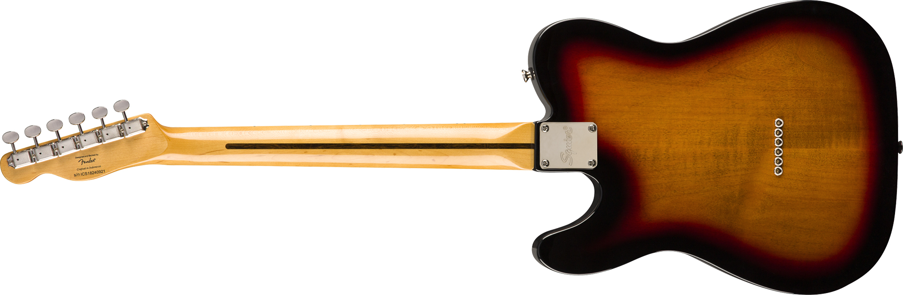 Squier Tele Thinline Classic Vibe 70s 2019 Hh Mn - 3-color Sunburst - Semi-Hollow E-Gitarre - Variation 2