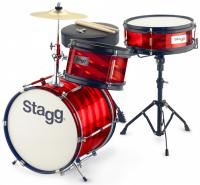 Junior Drum Set + Hardware - 3 kessel - rouge