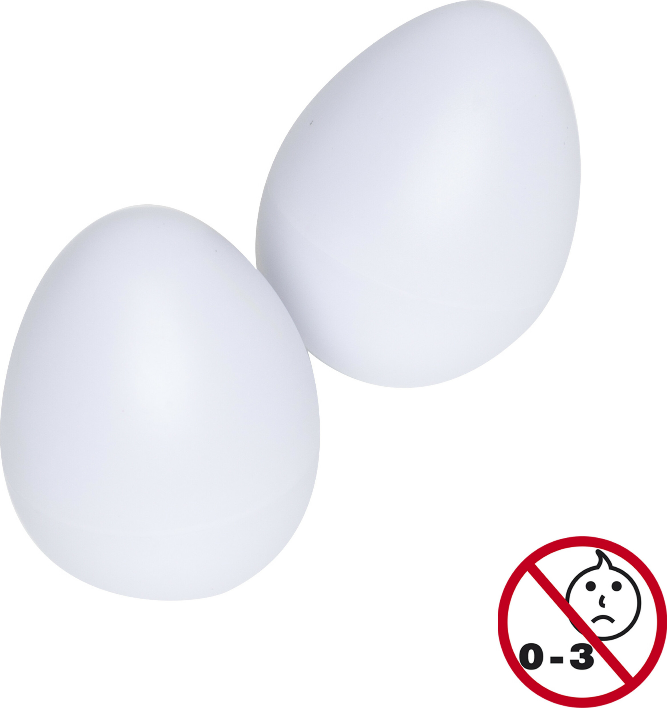 Stagg Egg-2 Wh Paire De Egg Shakers En Plastique White - Schlagzeug schütteln - Main picture