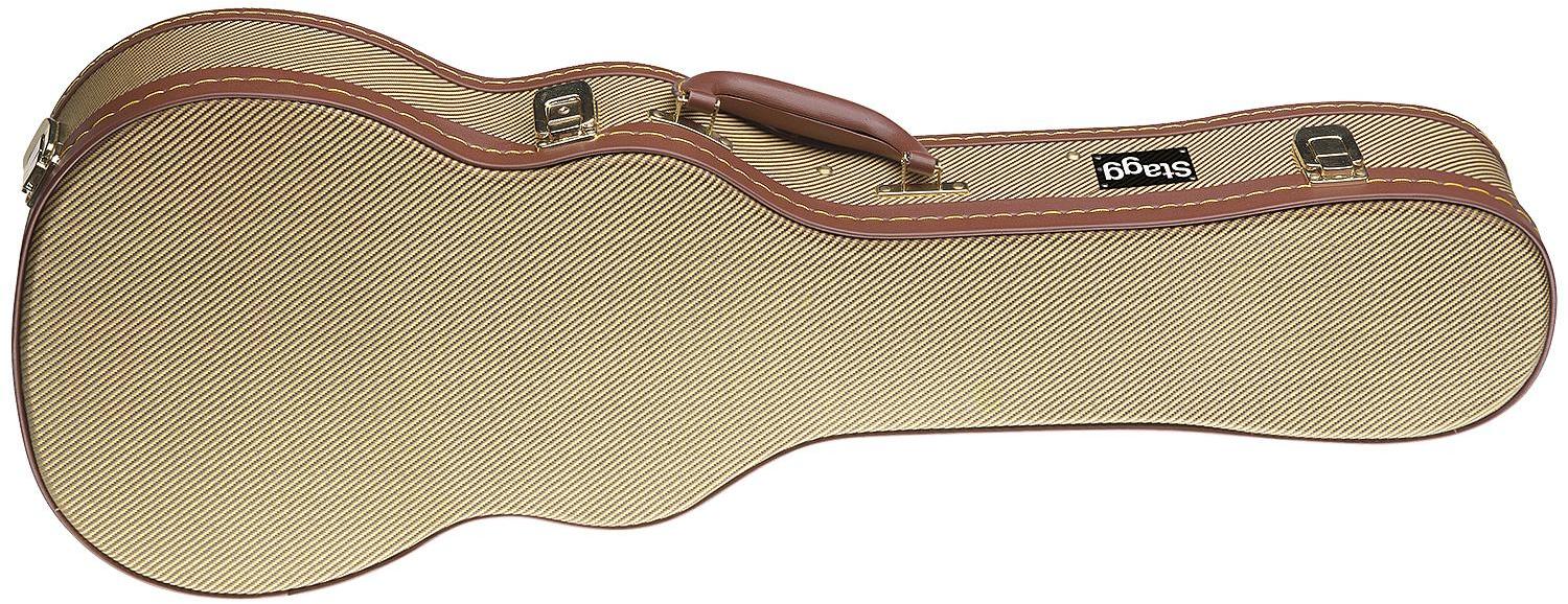 Ukuleletasche Stagg GCX-UKC GD Ukulele Concert Deluxe - Tweed