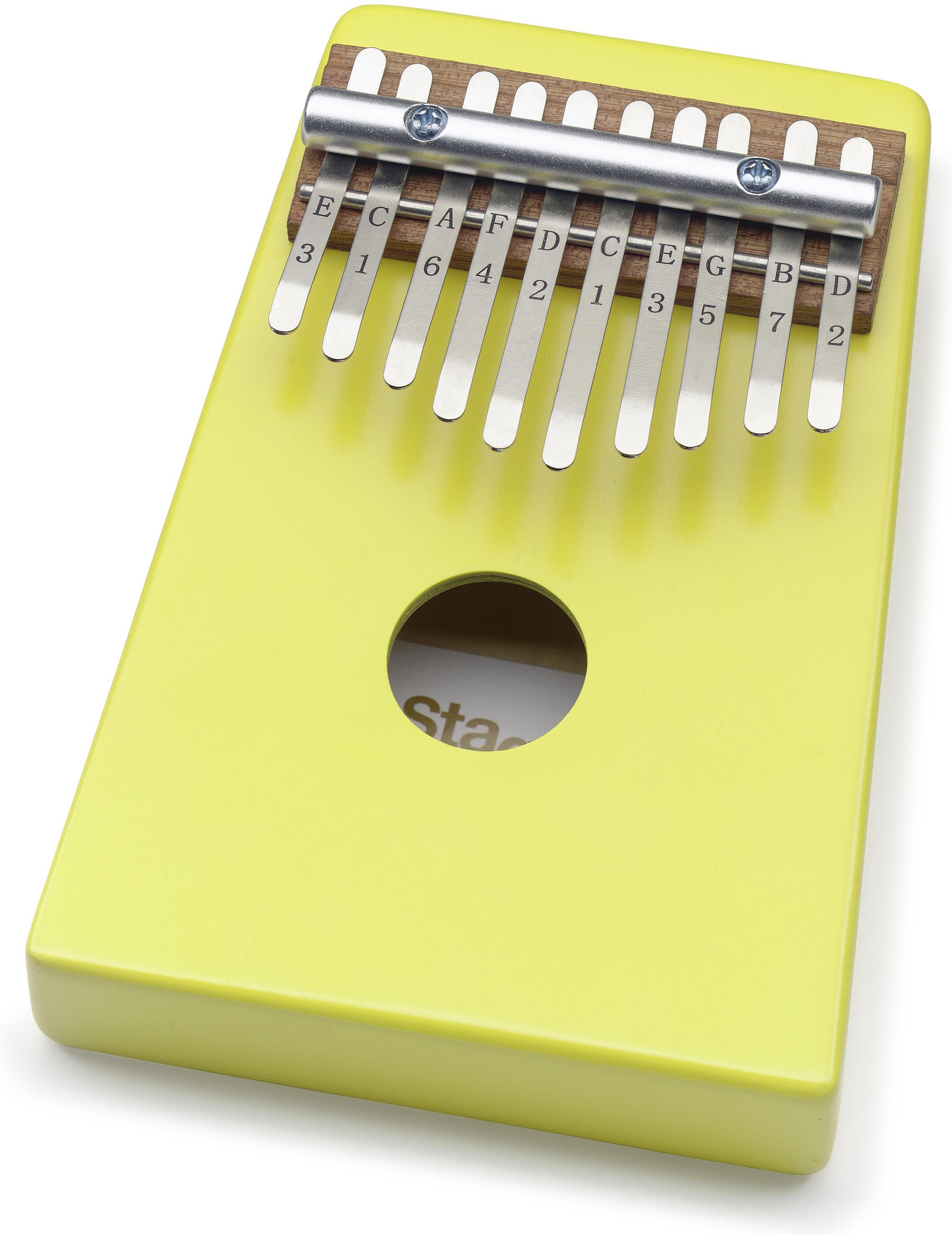 Schlagzeug schlagen Stagg Kid Kalimba 10 keys Yellow