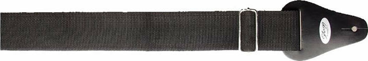 Stagg Nylon 5cm Boucle Metal Noir - Gitarrengurt - Main picture