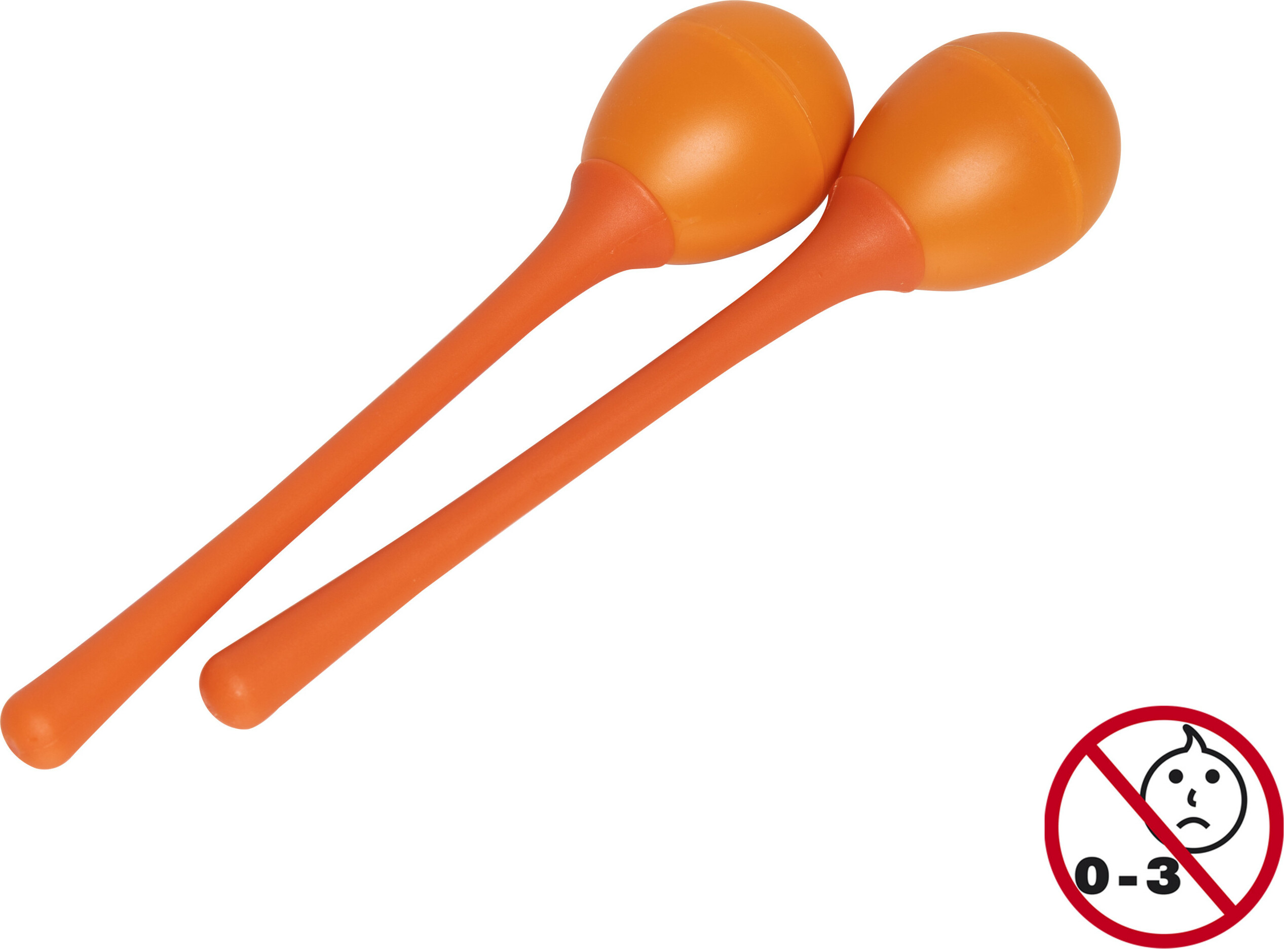 Stagg Oeufs  Maracas Orange Par Paire - Egg Maracas Long Orange - Schlagzeug schütteln - Main picture