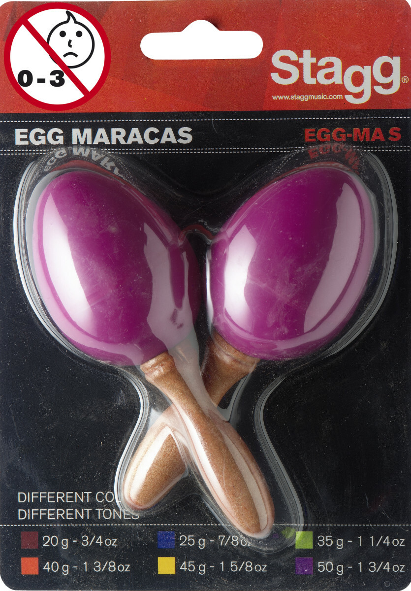 Stagg Paire De Maracas Oeufs En Plastique Magenta - Schlagzeug schütteln - Main picture