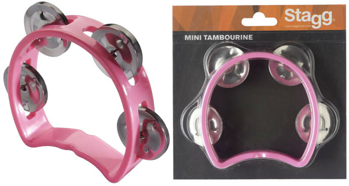 Stagg Tab Mini  Plastique 4 Cymbalettes Pink - Schlagzeug schütteln - Main picture