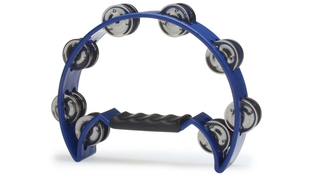 Stagg Tab-2 Bl Tambourin Demi-lune En Plastique Avec 16 Cymbalettes Blue - Tamburin - Variation 1