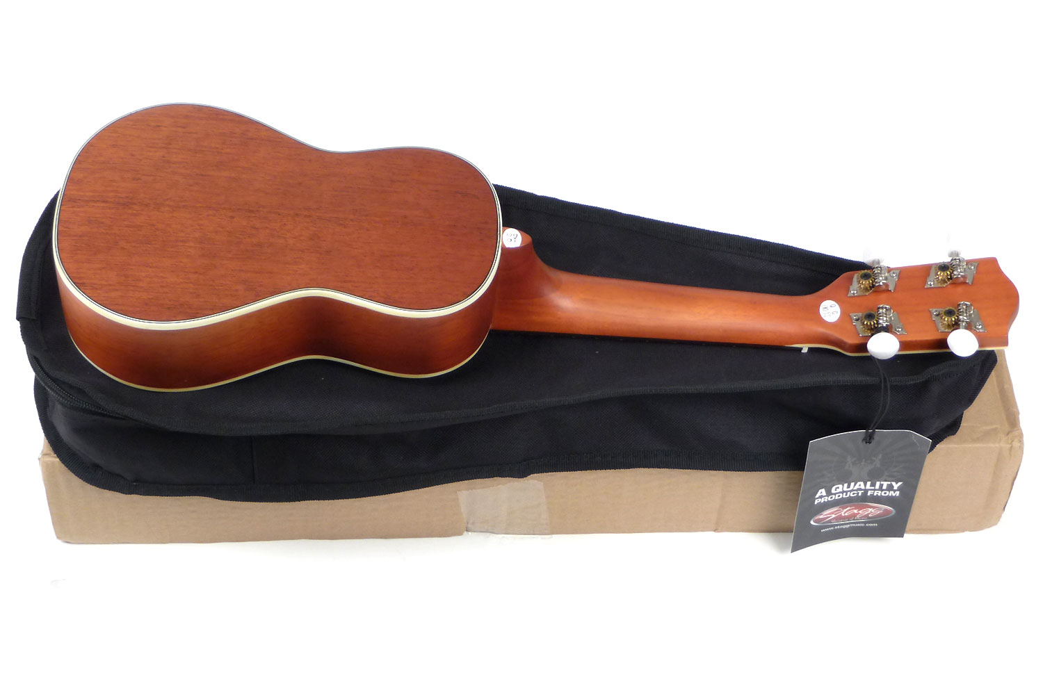 Stagg Us80-s Soprano Tout Acajou Rw +housse - Natural Satin - Ukulele - Variation 2