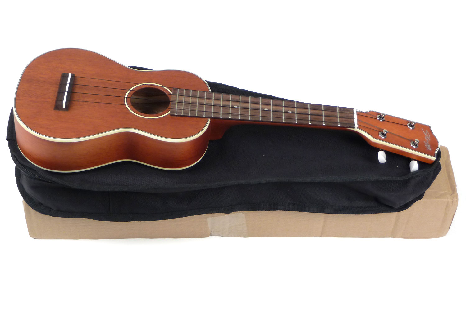 Stagg Us80-se Soprano Tout Acajou + Preamp Rw +housse - Natural Satin - Ukulele - Variation 1