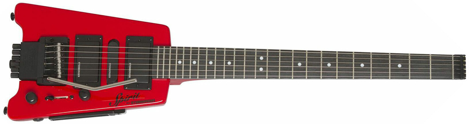 Steinberger Gt-pro Deluxe Outfit Hsh Trem Rw +housse - Hot Rod Red - Elektrische Reisegitarre - Main picture