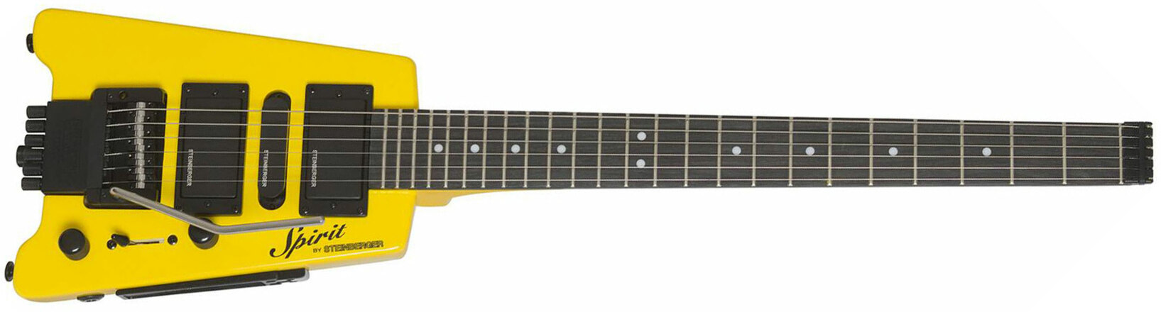Steinberger Gt-pro Deluxe Outfit Hsh Trem Rw +housse - Hot Rod Yellow - Elektrische Reisegitarre - Main picture