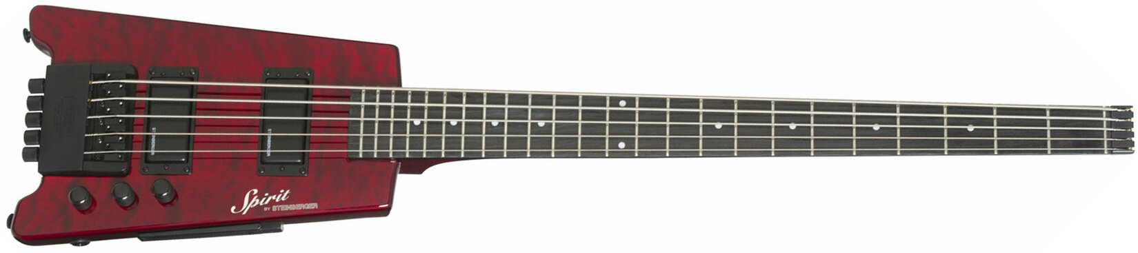 Steinberger Xt-25 Quilt Top Standard Bass Outfit Hh Rw +housse - Wine Red - E-Reisebass - Main picture