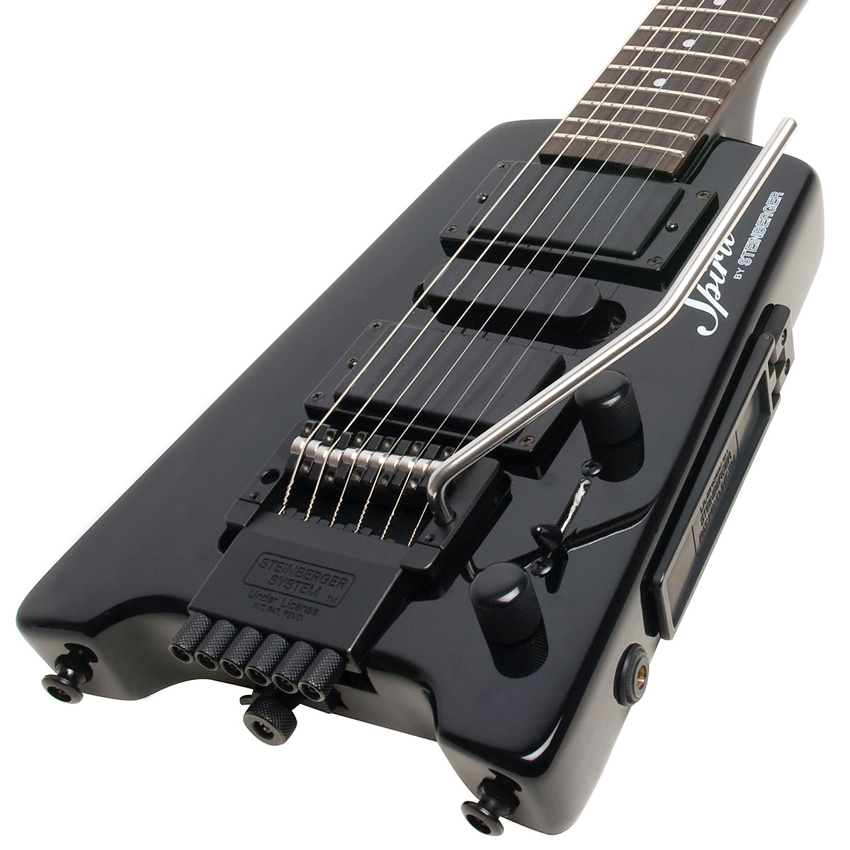 Steinberger Gt-pro Deluxe Outfit Hsh Trem Rw +housse - Black - Elektrische Reisegitarre - Variation 3