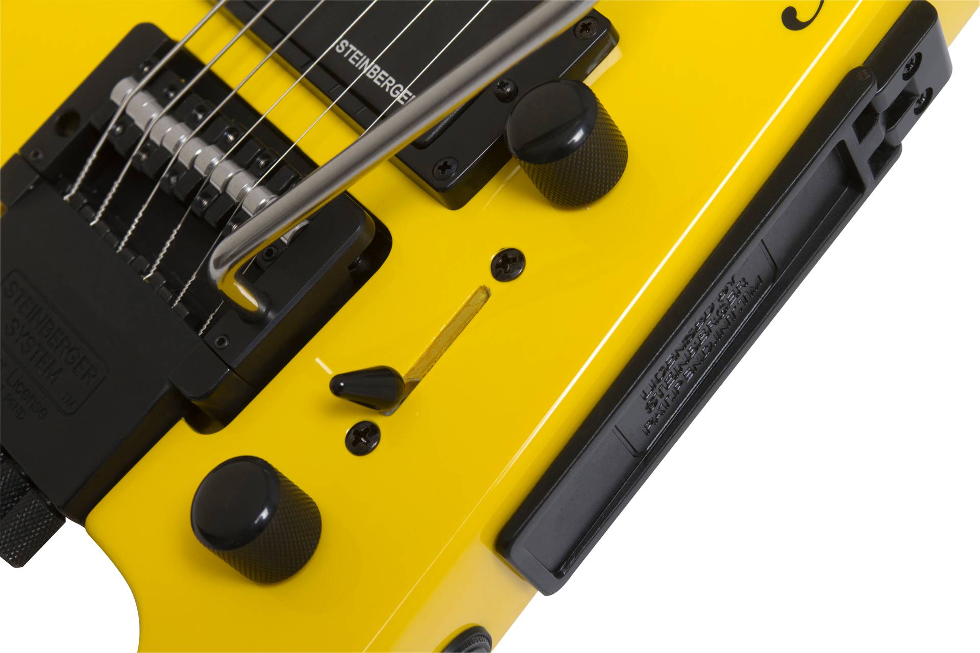 Steinberger Gt-pro Deluxe Outfit Hsh Trem Rw +housse - Hot Rod Yellow - Elektrische Reisegitarre - Variation 1