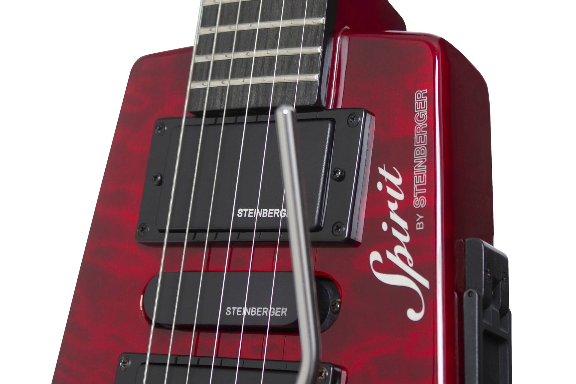 Steinberger Gt-pro Deluxe Quilt Top Outfit Hsh Trem Rw +housse - Wine Red - Elektrische Reisegitarre - Variation 1