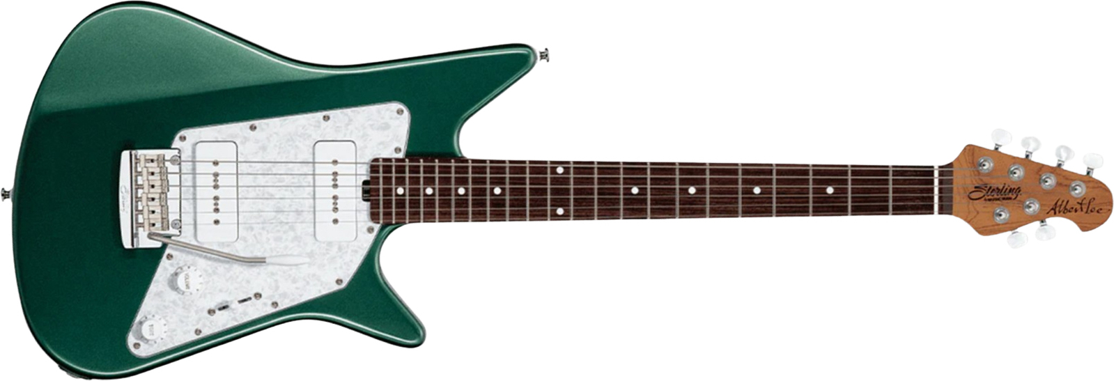 Sterling By Musicman Albert Lee P90 Al40p Signature 2p90 Trem Rw - Sherwood Green - Signature-E-Gitarre - Main picture
