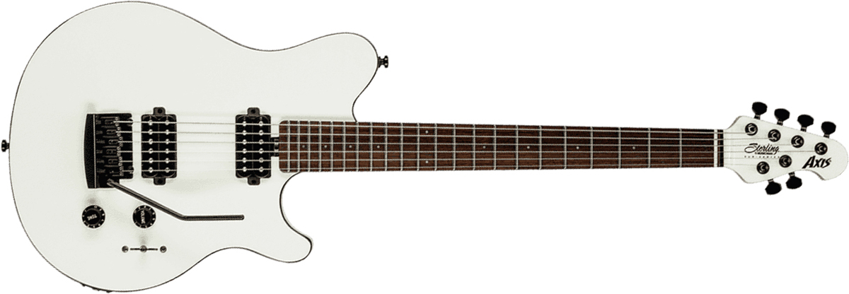 Sterling By Musicman Axis Ax3s Hh Trem Jat - White - Single-Cut-E-Gitarre - Main picture