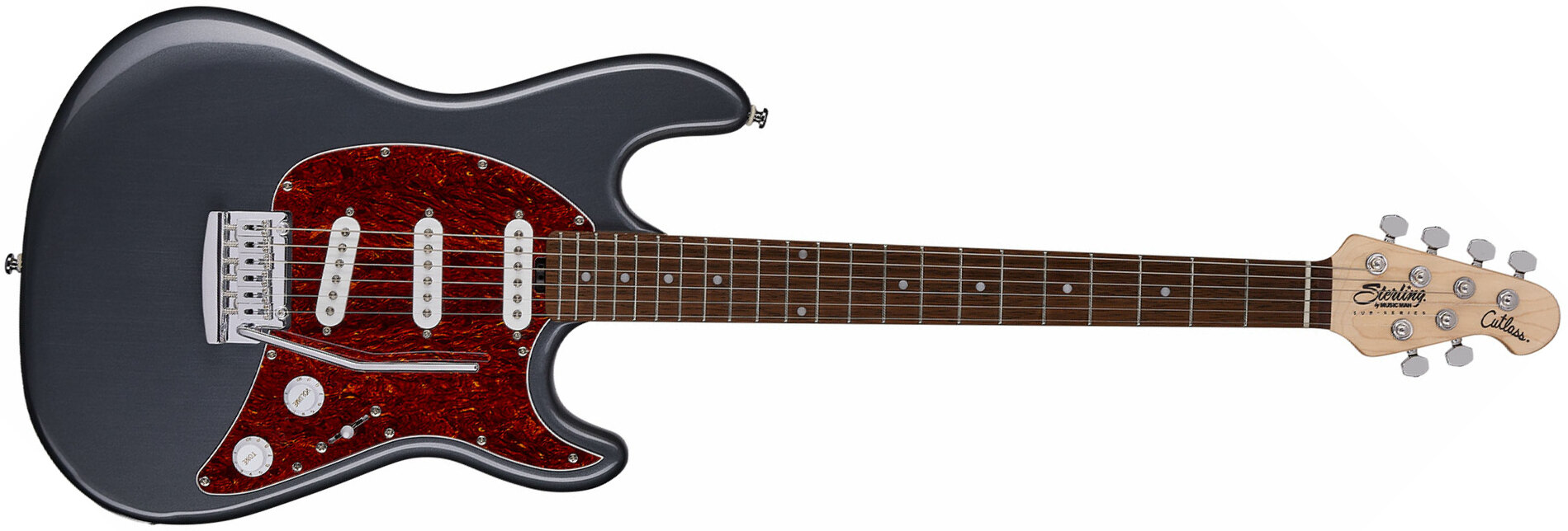 Sterling By Musicman Cutlass Ct30sss 3s Trem Rw - Charcoal Frost - E-Gitarre in Str-Form - Main picture