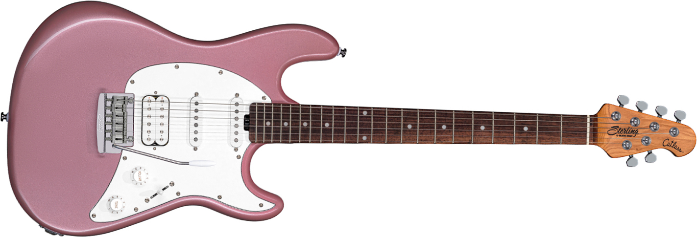Sterling By Musicman Cutlass Ct50hss Trem Rw - Rose Gold - E-Gitarre in Str-Form - Main picture