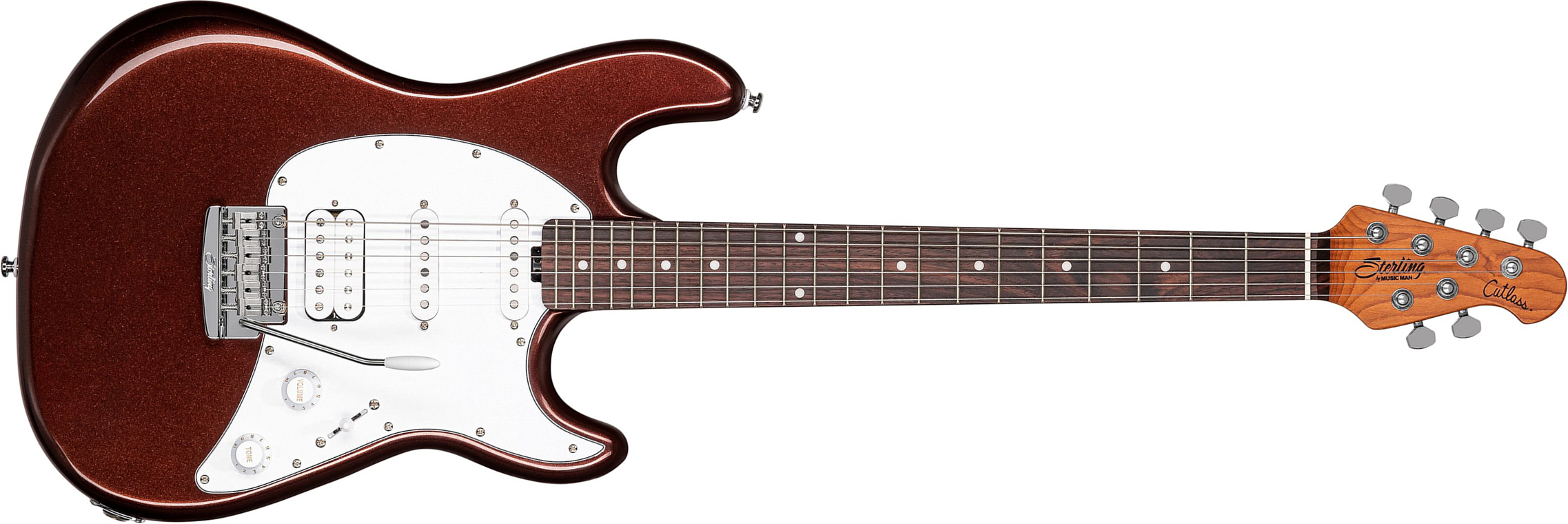 Sterling By Musicman Cutlass Ct50hss Trem Rw - Dropped Copper - E-Gitarre in Str-Form - Main picture