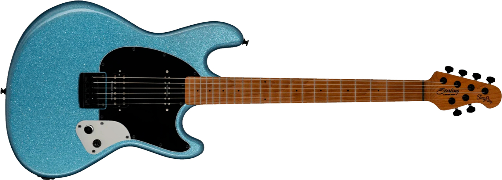 Sterling By Musicman Fluff Signature 2h Ht Mn - Amana Boat Blue - E-Gitarre in Str-Form - Main picture