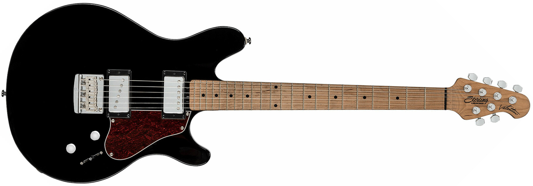 Sterling By Musicman James Valentine Jv60 Signature Hh Ht Mn - Black - Signature-E-Gitarre - Main picture