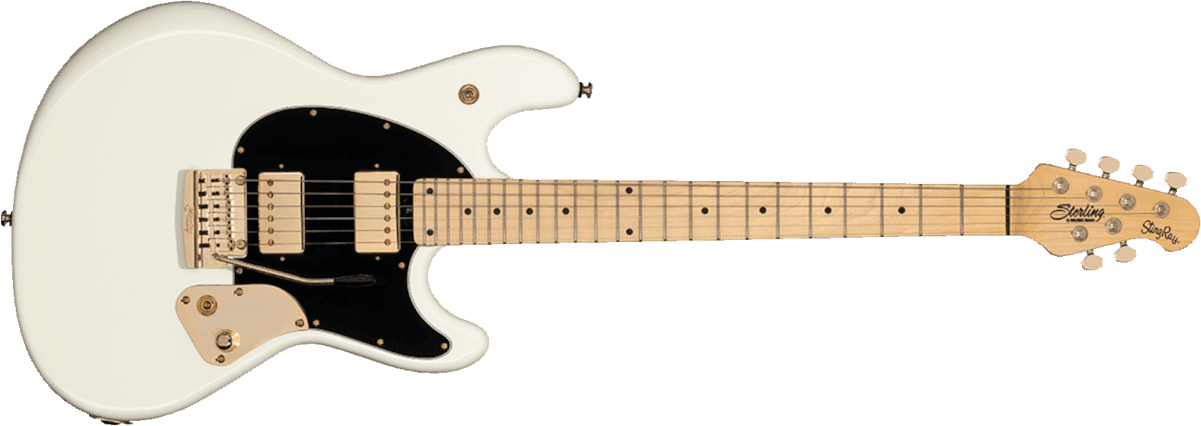 Sterling By Musicman Jared Dines Stingray Guitar Signature Hh Trem Mn - Olympic White - E-Gitarre in Str-Form - Main picture