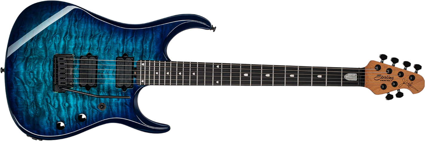 Sterling By Musicman John Petrucci Jp150dqm Dimarzio Signature 2h Trem Eb - Cerulean Paradise - E-Gitarre aus Metall - Main picture