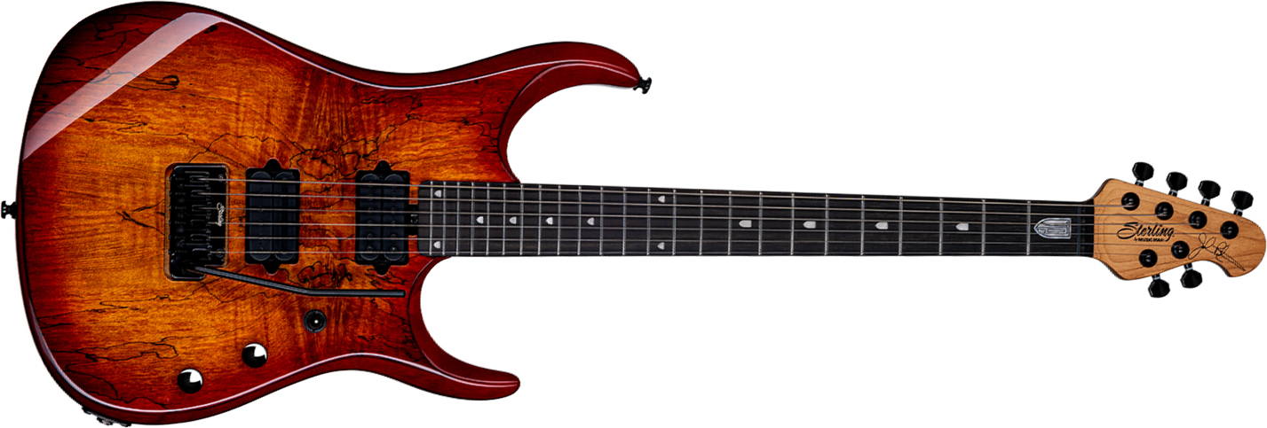 Sterling By Musicman John Petrucci Jp150dsm Dimarzio Signature 2h Trem Eb - Blood Orange Burst - Signature-E-Gitarre - Main picture