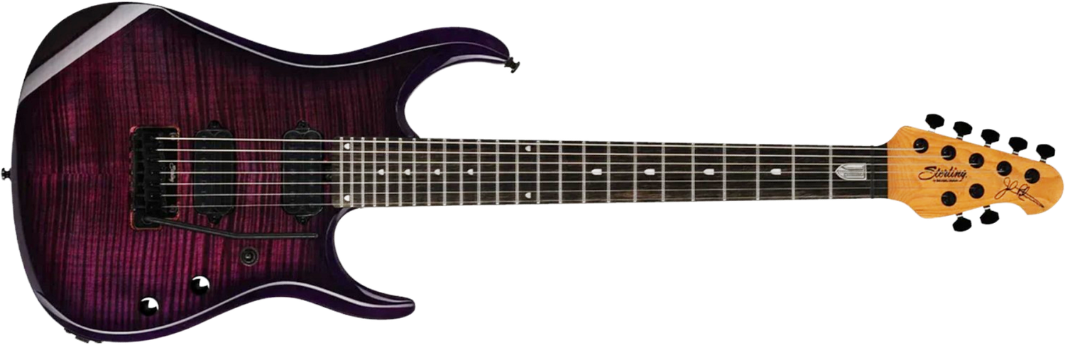 Sterling By Musicman John Petrucci Jp157dfm 7c Dimarzio Signature 2h Trem Eb - Purple Nebula - Signature-E-Gitarre - Main picture