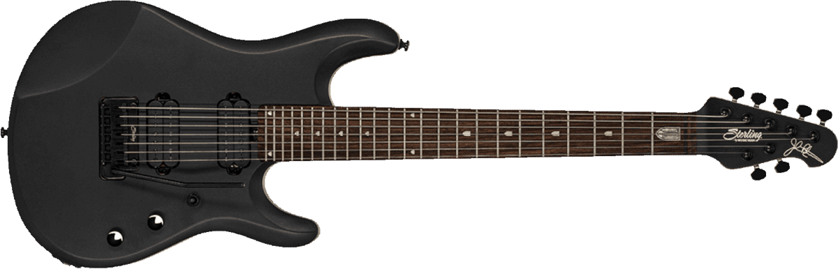 Sterling By Musicman John Petrucci Jp70 Signature Hh Trem Rw - Stealth Black - E-Gitarre in Str-Form - Main picture