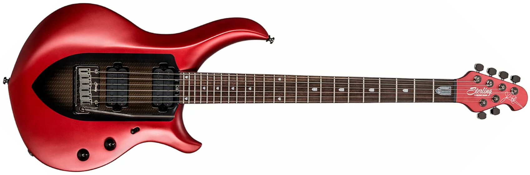 Sterling By Musicman John Petrucci Majesty Maj100 Signature Hh Trem Rw - Ice Crimson Red - Signature-E-Gitarre - Main picture