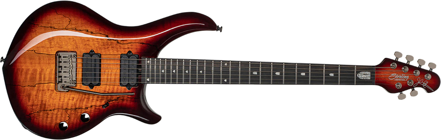 Sterling By Musicman John Petrucci Majesty Maj200xsm Signature 2h Dimarzio Trem Eb - Blood Orange Burst - E-Gitarre aus Metall - Main picture