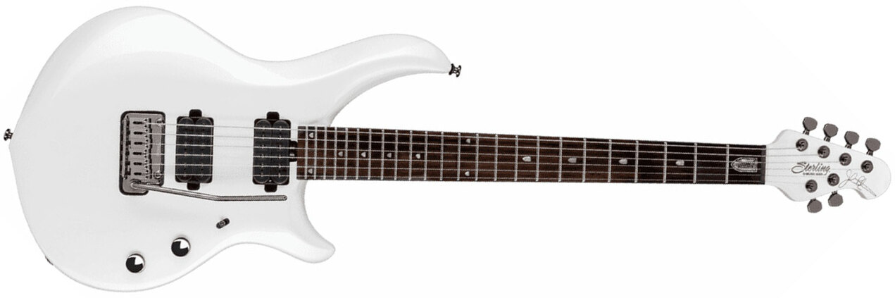 Sterling By Musicman John Petrucci Majesty X Maj100x Signature Hh Trem Rw - Pearl White - E-Gitarre in Str-Form - Main picture