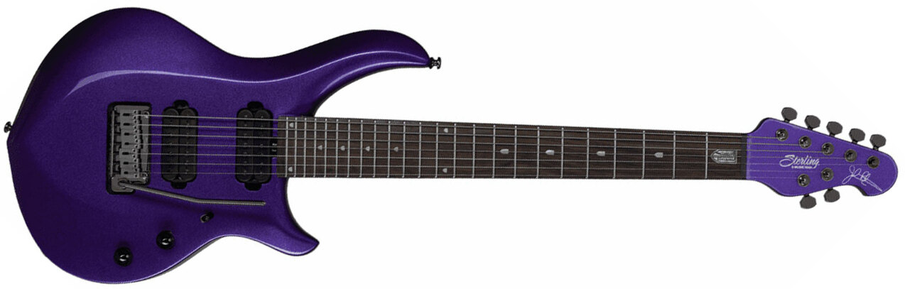 Sterling By Musicman John Petrucci Majesty X Maj170x Signature Hh Trem Rw - Purple Metallic - 7-saitige E-Gitarre - Main picture