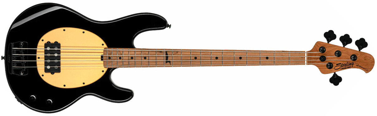 Sterling By Musicman Pete Wentz Stingray Signature 4c 1h Mn - Black - Solidbody E-bass - Main picture