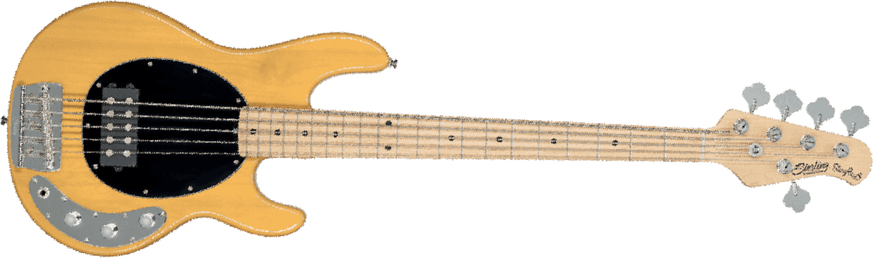 Sterling By Musicman Ray25 Classic - Butterscotch - Solidbody E-bass - Main picture