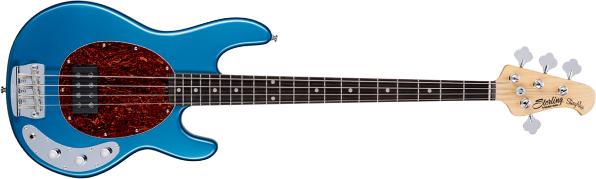 Sterling By Musicman Stingray Ray24ca Active Rw - Toluca Lake Blue - Solidbody E-bass - Main picture